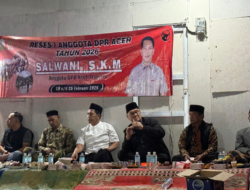 Anggota DPR Aceh Dapil 4, Salwani, SKM Gelar Reses dan Buka Puasa Bersama Warga di Huntara Desa Wonosobo