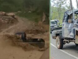 Jembatan Perumpakan Benjadi Tak Pernah Tersentuh Pasca Bencana, Warga Terpaksa Lewati Arus Sungai