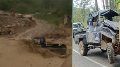 Kondisi Terkini di Desa Simpur, Kecamatan Mesidah, Kabupaten Bener Meriah. Hingga April 2026, belum terlihat adanya tanda-tanda perbaikan pada jembatan tersebut. (Foto/dok, ist*)