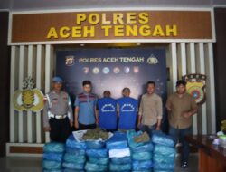 30,9 Kilogram Ganja Digagalkan! Satresnarkoba Polres Aceh Tengah Bekuk Dua Pengedar Antar Kabupaten