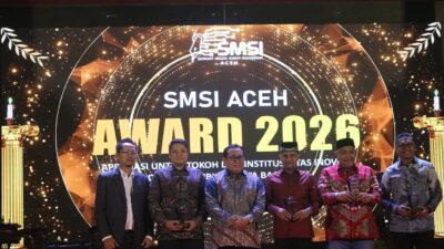 20 Tokoh dan Institusi Terima SMSI Award, Apresiasi untuk Pengabdian dan Kontribusi bagi Aceh
