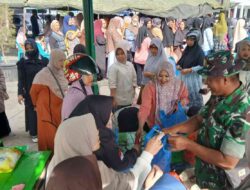Kodim Aceh Tengah Gelar Bazar Murah Kedua Sambut HUT ke-81 TNI