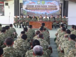 Jamdan Kodim 0106/Aceh Tengah, Dandim Tekankan Bahaya Judi Online, Narkoba dan Pentingnya Menjaga Kondusivitas Wilayah