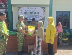 Jumat Berkah, Koramil 05/Linge Salurkan 10 Paket Sembako kepada Warga Membutuhkan